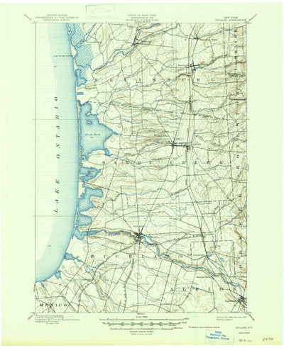 United States Geological Survey Pulaski, NY (1895, 62500-Scale) digital map
