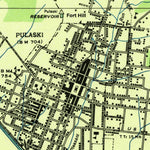 United States Geological Survey Pulaski, TN (1936, 24000-Scale) digital map