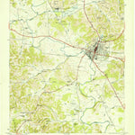 United States Geological Survey Pulaski, TN (1951, 24000-Scale) digital map