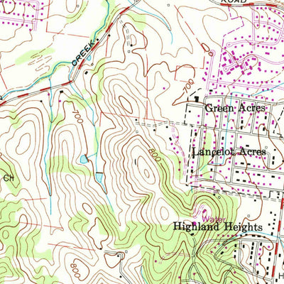 United States Geological Survey Pulaski, TN (1966, 24000-Scale) digital map