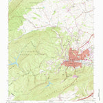 United States Geological Survey Pulaski, VA (1965, 24000-Scale) digital map