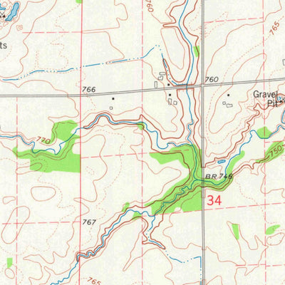 United States Geological Survey Pulaski, WI (1974, 24000-Scale) digital map