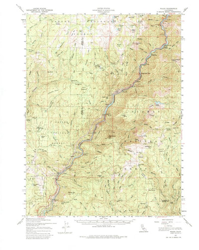 United States Geological Survey Pulga, CA (1957, 62500-Scale) digital map