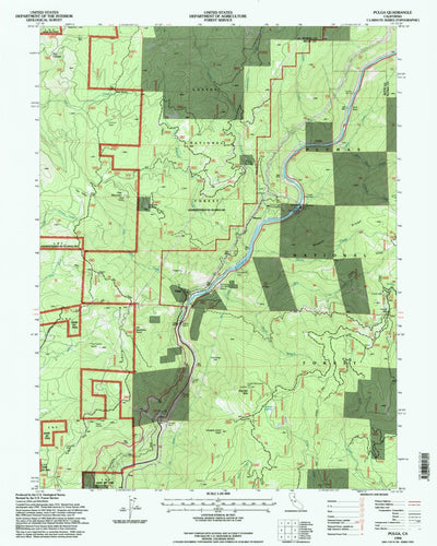 United States Geological Survey Pulga, CA (1994, 24000-Scale) digital map