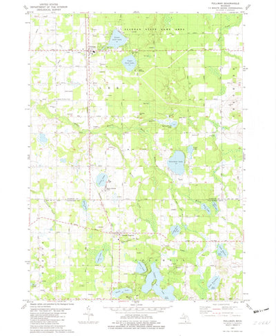 United States Geological Survey Pullman, MI (1981, 24000-Scale) digital map
