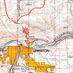 United States Geological Survey Pullman, WA-ID-OR (1955, 250000-Scale) digital map