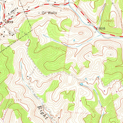 United States Geological Survey Pullman, WV (1964, 24000-Scale) digital map