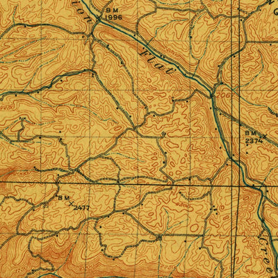 United States Geological Survey Pullnam, WA-ID (1910, 125000-Scale) digital map