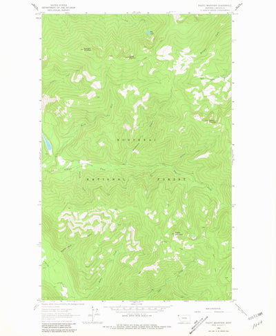 United States Geological Survey Pulpit Mountain, MT (1963, 24000-Scale) digital map