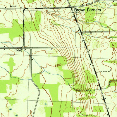 United States Geological Survey Pulteney, NY (1942, 31680-Scale) digital map