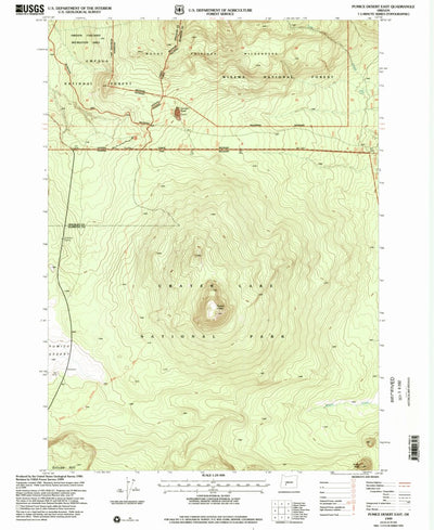 United States Geological Survey Pumice Desert East, OR (1999, 24000-Scale) digital map