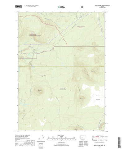 United States Geological Survey Pumice Desert West, OR (2020, 24000-Scale) digital map