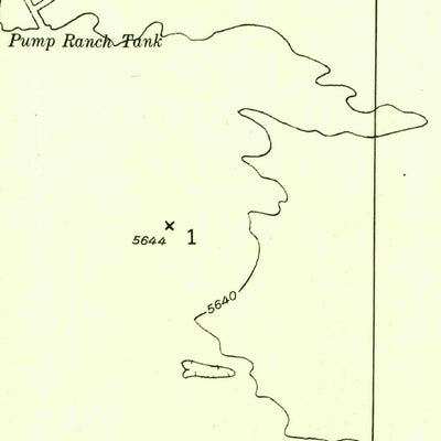 United States Geological Survey Pump Ranch Tank, AZ (1955, 24000-Scale) digital map