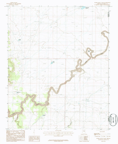 United States Geological Survey Pump Ranch Tank, AZ (1986, 24000-Scale) digital map