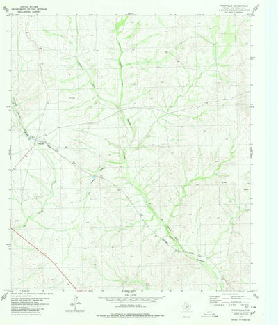 United States Geological Survey Pumpville, TX (1980, 24000-Scale) digital map