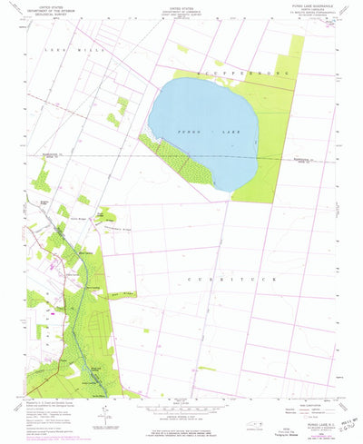 United States Geological Survey Pungo Lake, NC (1954, 24000-Scale) digital map