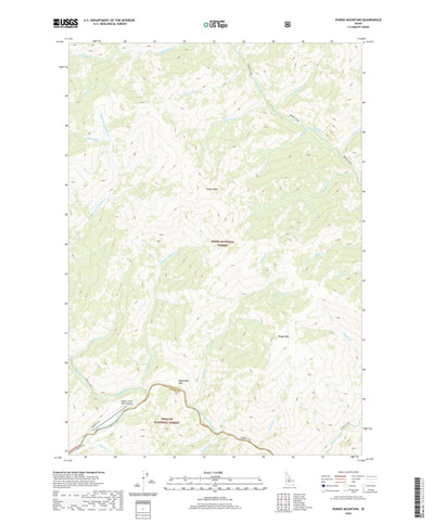 United States Geological Survey Pungo Mountain, ID (2020, 24000-Scale) digital map