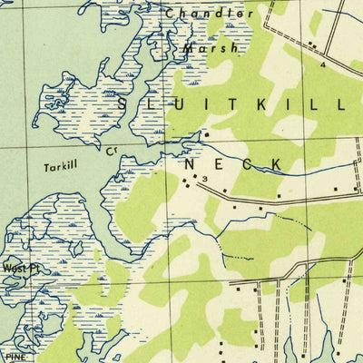United States Geological Survey Pungoteague, VA (1943, 31680-Scale) digital map