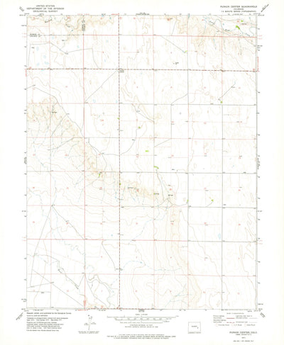 United States Geological Survey Punkin Center, CO (1977, 24000-Scale) digital map