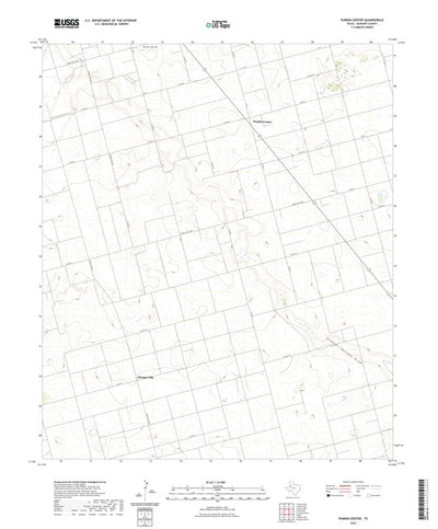 United States Geological Survey Punkin Center, TX (2022, 24000-Scale) digital map