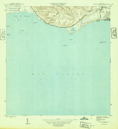 United States Geological Survey Punta Cucharas, PR (1946, 30000-Scale) digital map