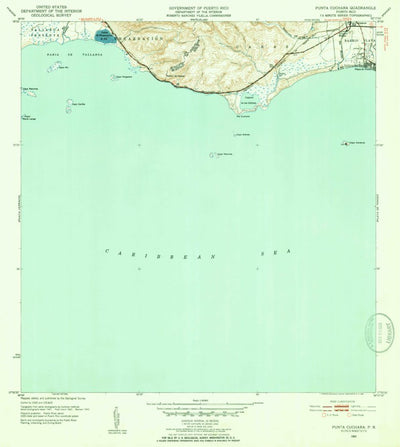 United States Geological Survey Punta Cucharas, PR (1952, 30000-Scale) digital map