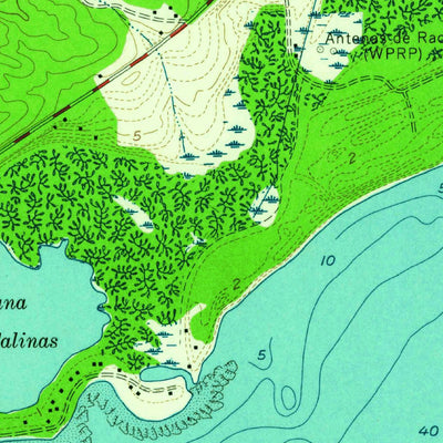 United States Geological Survey Punta Cucharas, PR (1958, 20000-Scale) digital map