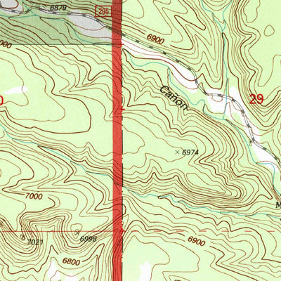 United States Geological Survey Punta De Agua, NM (1995, 24000-Scale) digital map