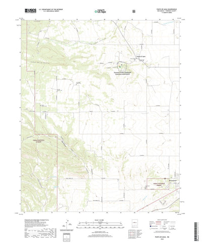 United States Geological Survey Punta de Agua, NM (2020, 24000-Scale) digital map