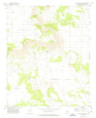 United States Geological Survey Punta Del Chorro, NM (1972, 24000-Scale) digital map