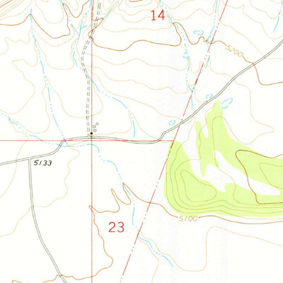 United States Geological Survey Punta Del Chorro, NM (1972, 24000-Scale) digital map