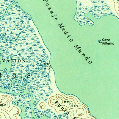 United States Geological Survey Punta Puerca, PR (1952, 30000-Scale) digital map