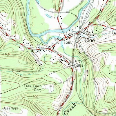 United States Geological Survey Punxsutawney, PA (1968, 24000-Scale) digital map