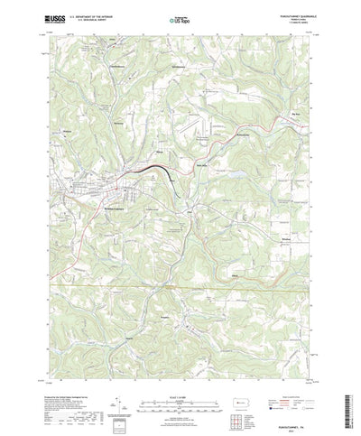 United States Geological Survey Punxsutawney, PA (2023, 24000-Scale) digital map
