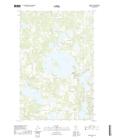 United States Geological Survey Puposky Lake, MN (2022, 24000-Scale) digital map