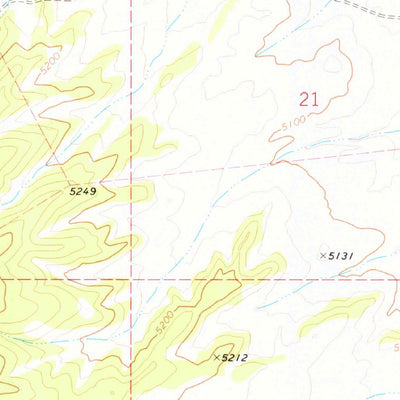 United States Geological Survey Purcell Canyon, AZ (1973, 24000-Scale) digital map