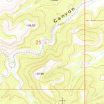 United States Geological Survey Purcell Canyon, AZ (1973, 24000-Scale) digital map