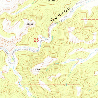 United States Geological Survey Purcell Canyon, AZ (1973, 24000-Scale) digital map