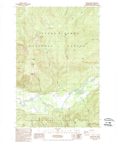 United States Geological Survey Purcell Mountain, WA (1989, 24000-Scale) digital map