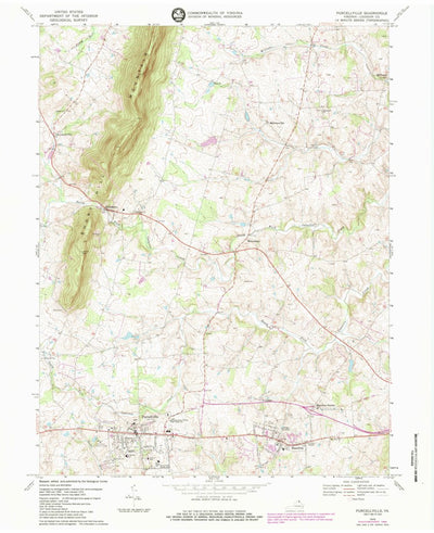 United States Geological Survey Purcellville, VA (1970, 24000-Scale) digital map