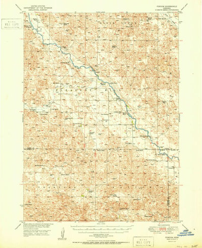 United States Geological Survey Purdum, NE (1951, 62500-Scale) digital map