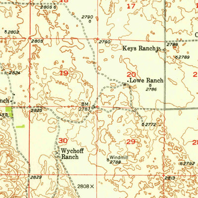 United States Geological Survey Purdum, NE (1951, 62500-Scale) digital map