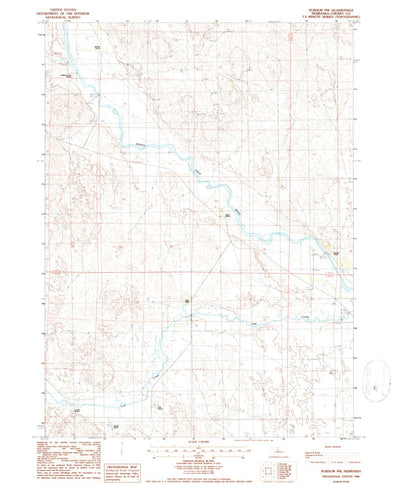 United States Geological Survey Purdum NW, NE (1986, 24000-Scale) digital map