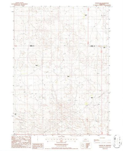 United States Geological Survey Purdum SW, NE (1986, 24000-Scale) digital map