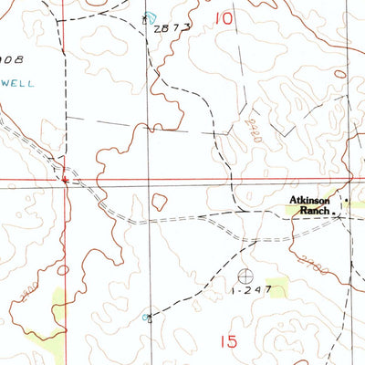 United States Geological Survey Purdum SW, NE (1986, 24000-Scale) digital map