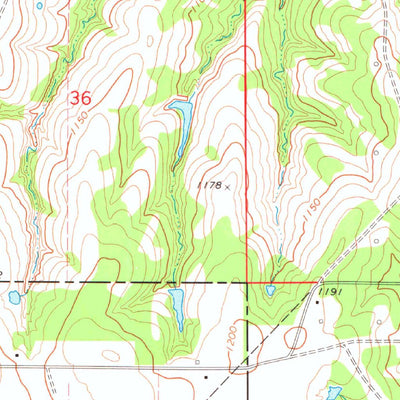 United States Geological Survey Purdy, OK (1974, 24000-Scale) digital map