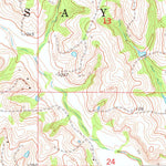 United States Geological Survey Purdy, OK (1974, 24000-Scale) digital map