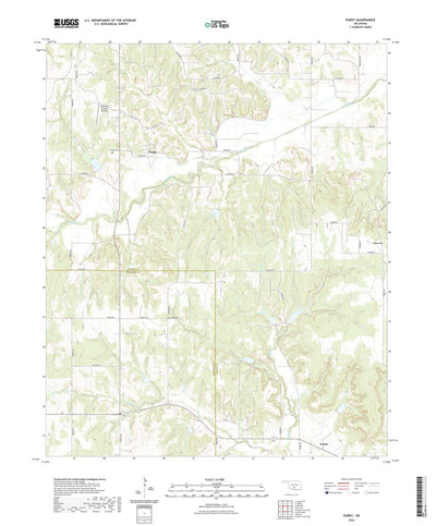 United States Geological Survey Purdy, OK (2022, 24000-Scale) digital map