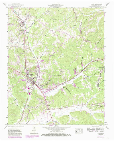 United States Geological Survey Purdy, TN (1949, 24000-Scale) digital map