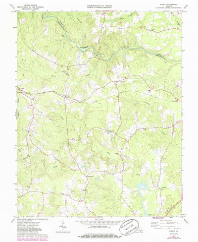 United States Geological Survey Purdy, VA (1963, 24000-Scale) digital map